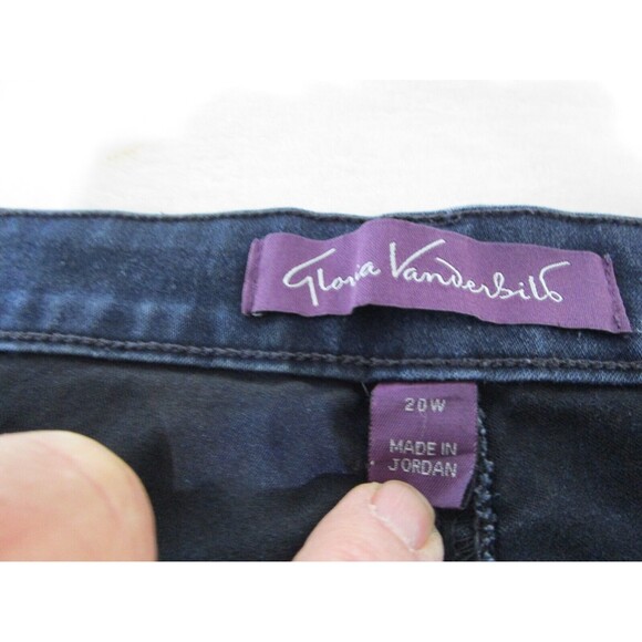 Gloria Vanderbilt Womens Jeans Adrianne Slim Size 20W Blue 5-Pocket - Picture 3 of 15